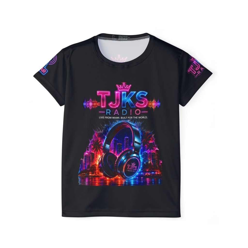Women's Sports Jersey - TJKSRADIO Neon City DJ Graphic