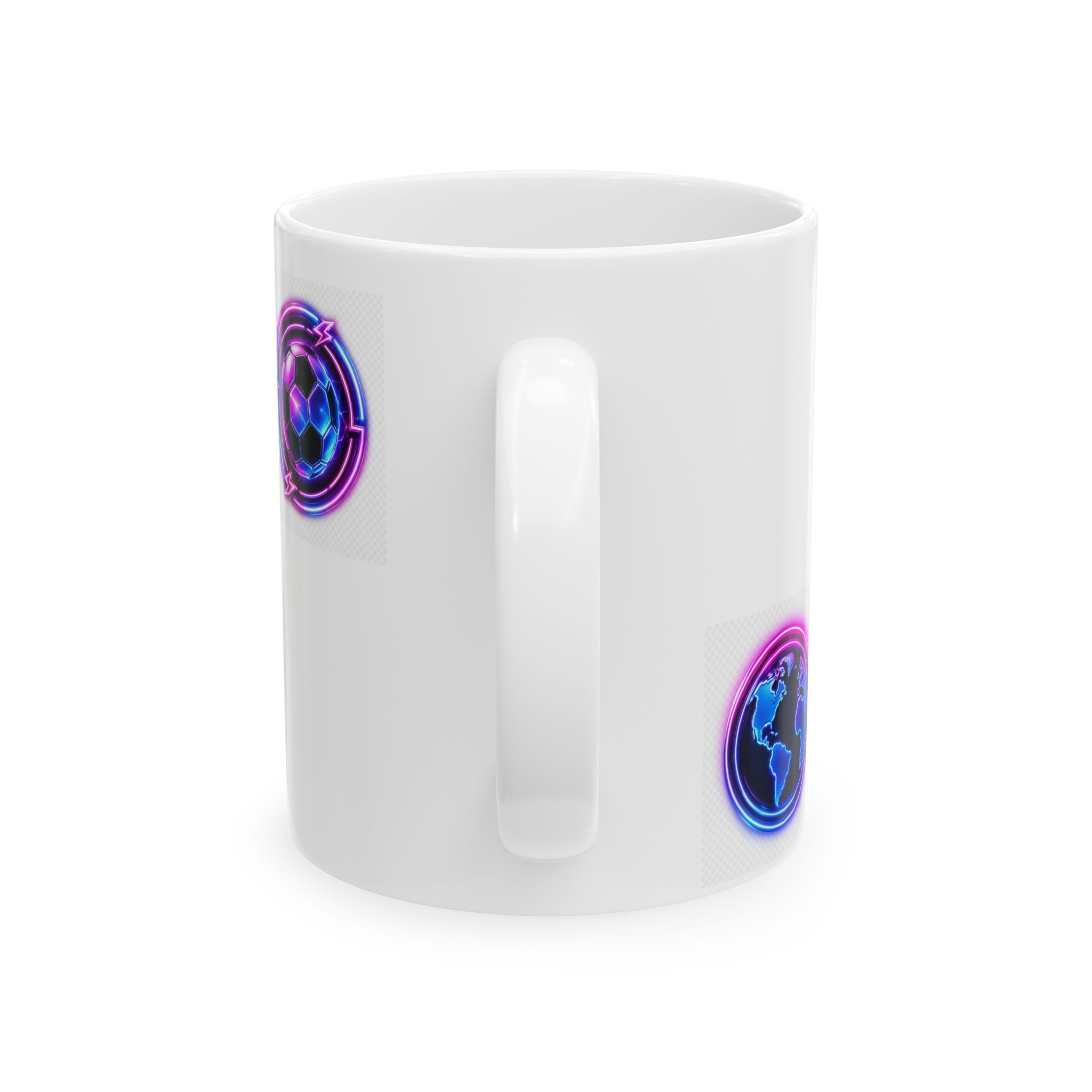 Tuks Radio Neon Logo Mug — Limited Edition Ceramic Coffee Cup (11oz & 15oz) - Image 2