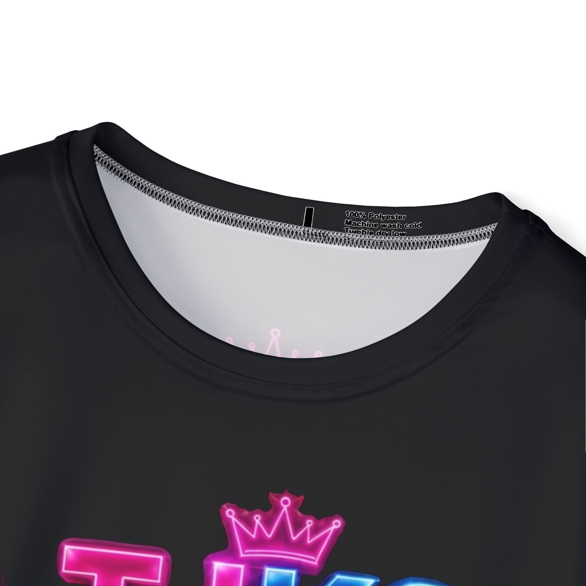 TJKS Radio Neon Graphic Jersey — Men's Music Festival Tee - Image 4