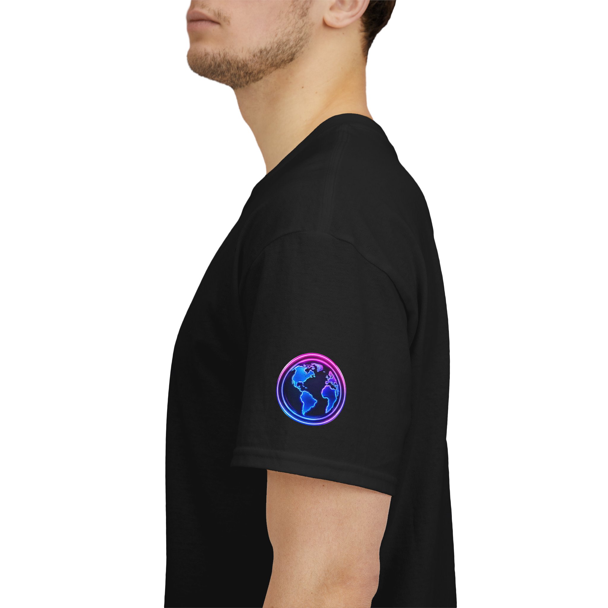 TJKS Radio Neon Soccer Logo T-Shirt — Retro Electric Music Tee - Image 9