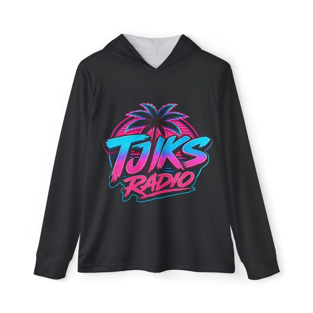 Miami Retro Palm Hoodie — TJKS Radio "Live From Miami" Sports Warmup Hoodie