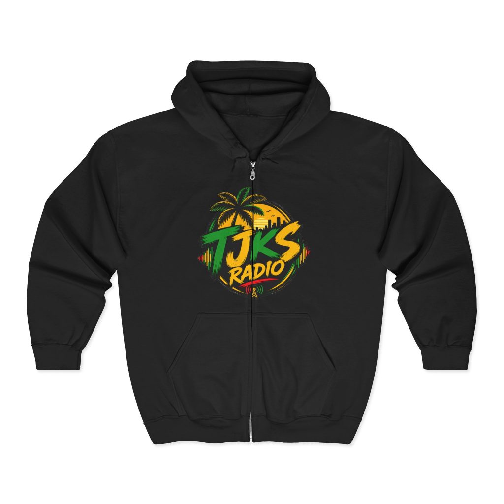 TJK’s Radio  Signature  Full-Zip Hoodie —Jamaican Vibes