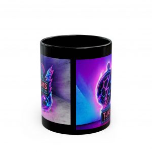 Neon Turtle Lightning Black Mug — TJKS Radio Limited Edition (11oz & 15oz)