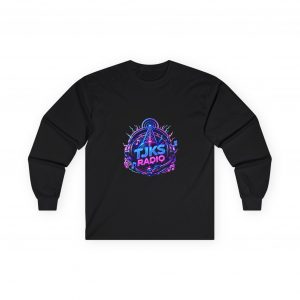 Long Sleeve Tee — 'TJK'S Radio' Retro Wave Music Logo