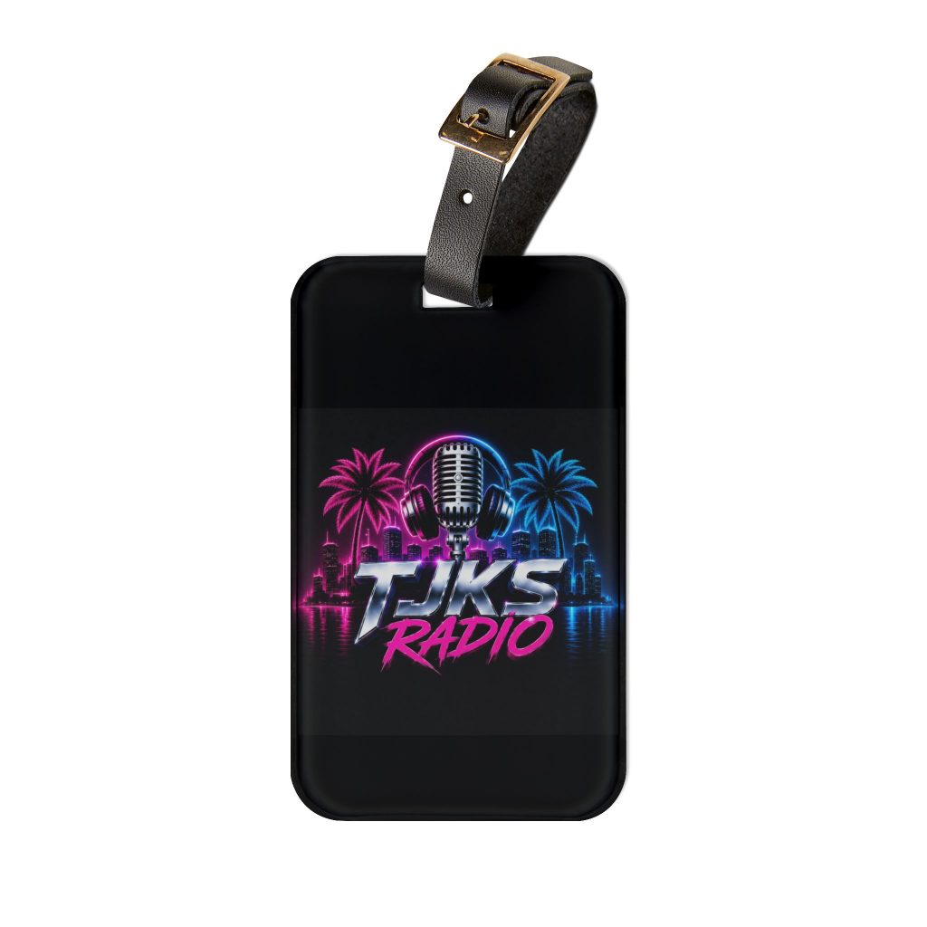 Luggage Tag — Retro Tuks Radio' Microphone Design
