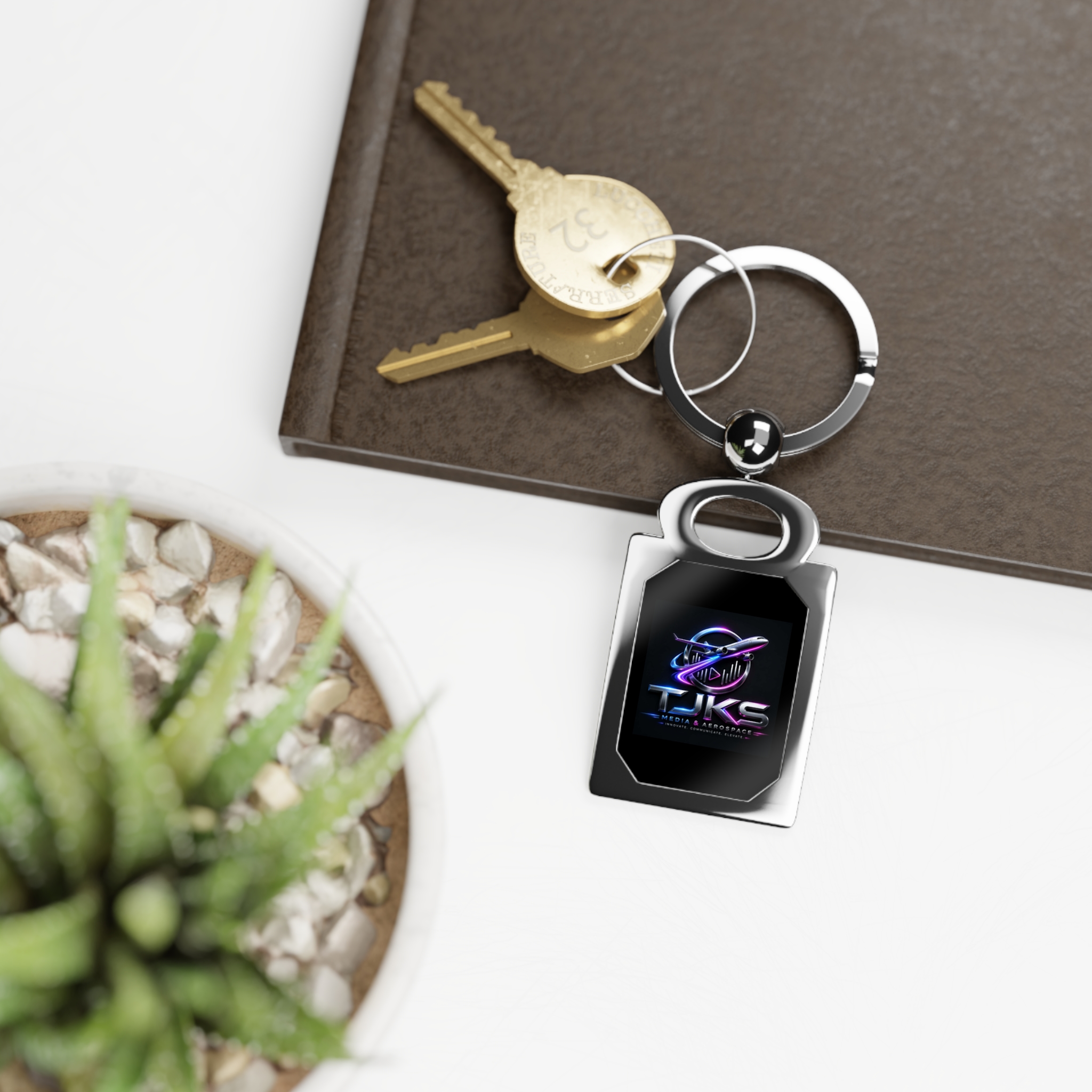 Rectangle Photo Keyring - Image 4