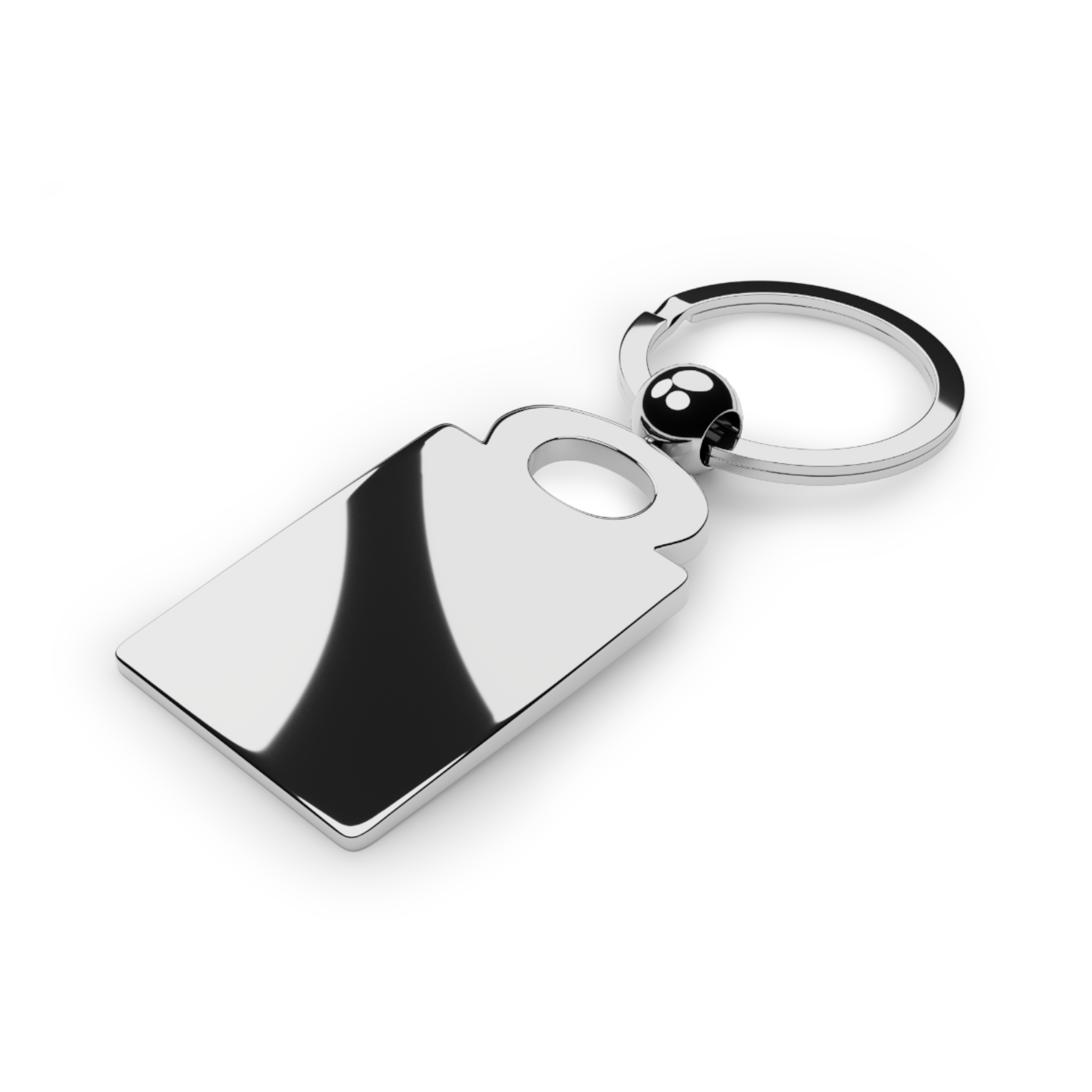 Rectangle Photo Keyring - Image 2