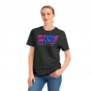 Retro Neon 'TJKS Radio' T-Shirt — Vaporwave Music Tee