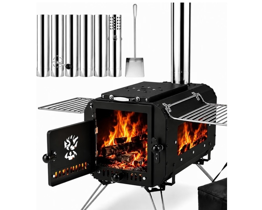 Portable Hot-Tent Wood Stove