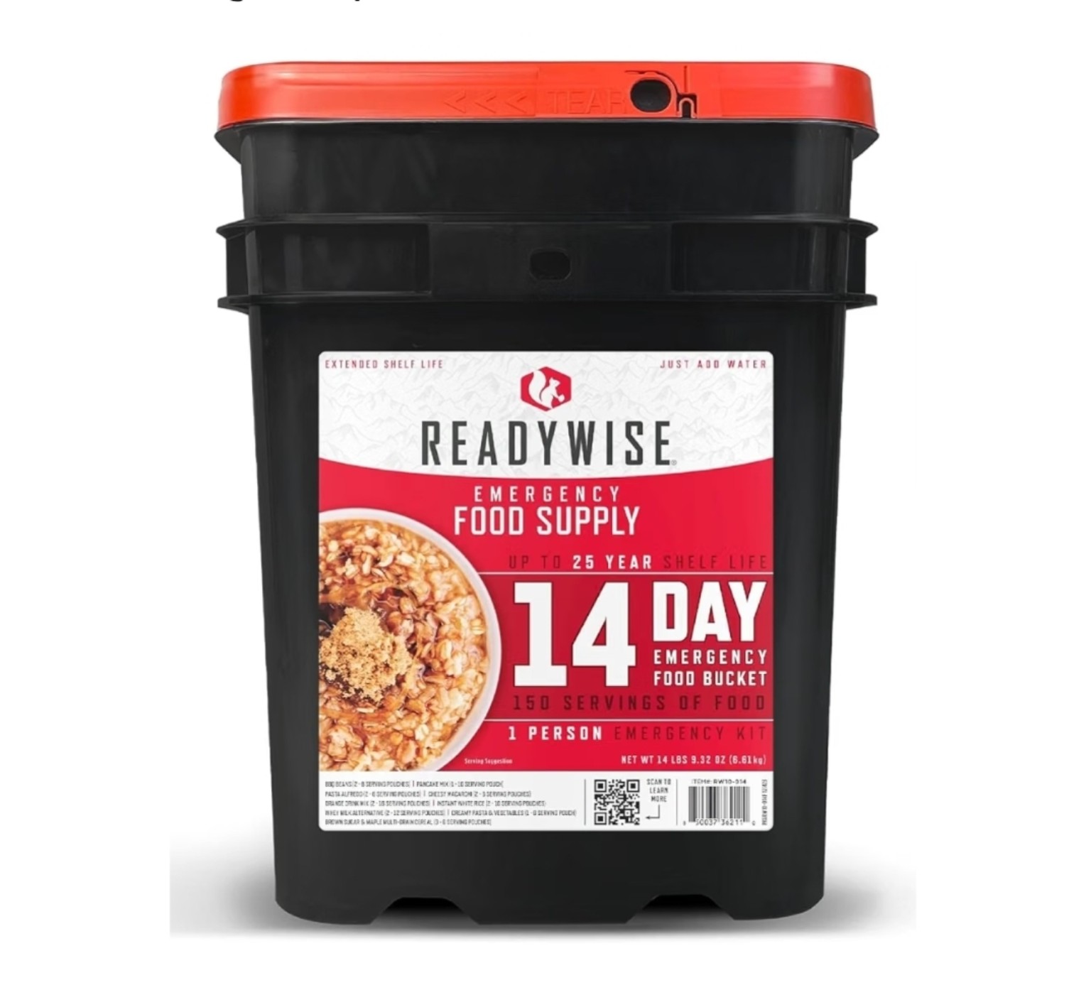 ReadyWise 14-Day Emergency Food Supply
