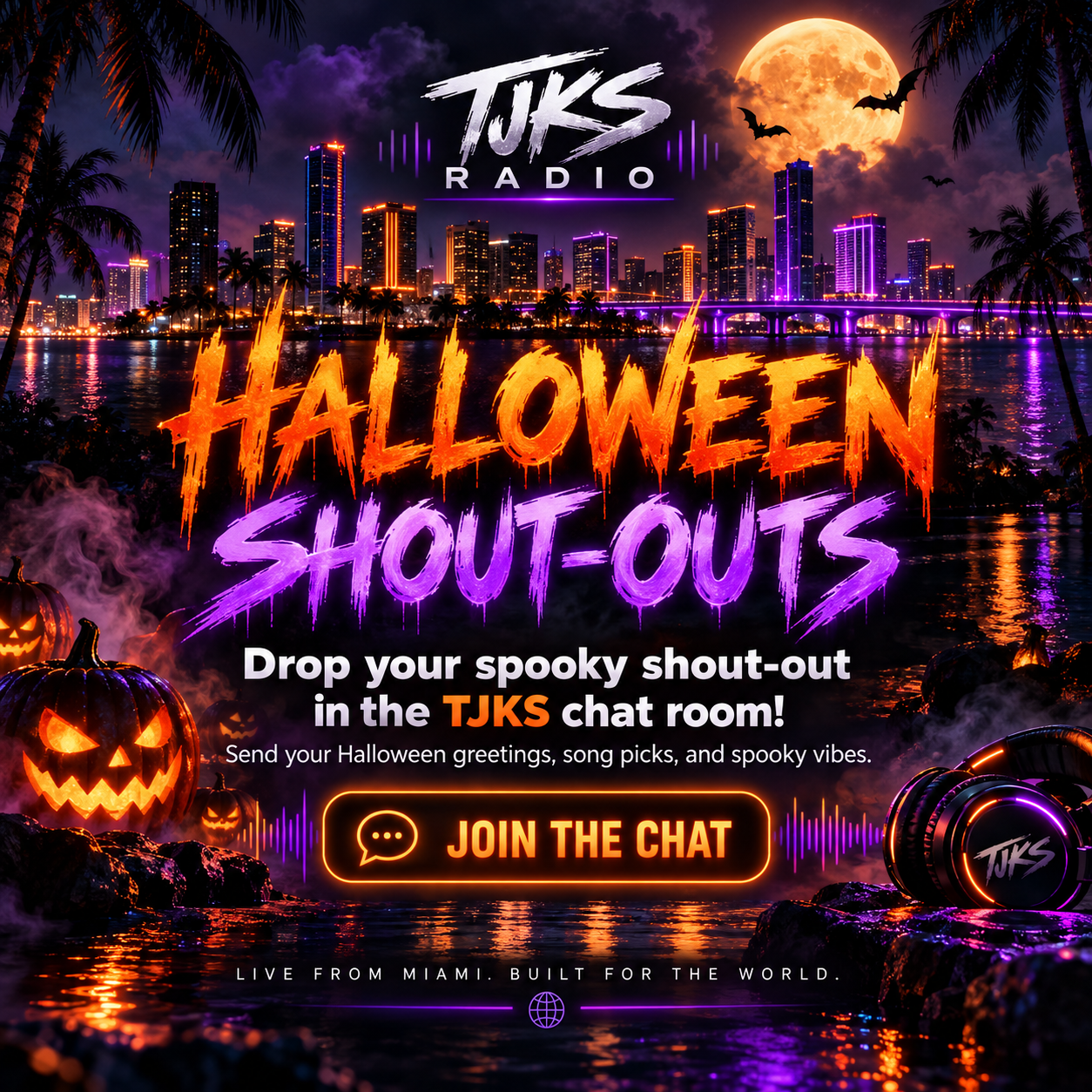 TJKS Radio Halloween Shout-Outs — click to join the live chat
